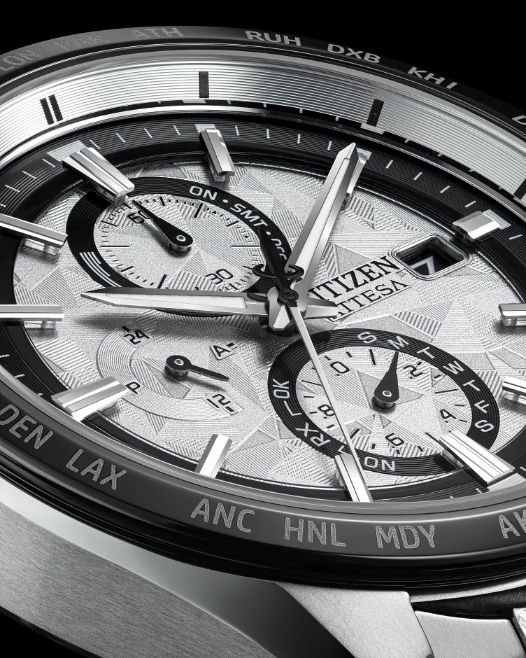 ATTESA Platinum Shine Silver-Tone Dial Super Titanium with ATTESA Platinum Shine Silver-Tone Dial Super Titanium with
